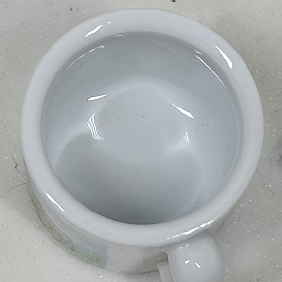 VTG Miniature Ceramic Safari Zoo Elephant Giraffes Mug Cup Collectible 1.25" - Picture 9 of 14